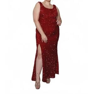 NEW ATHENA the kim gown in red